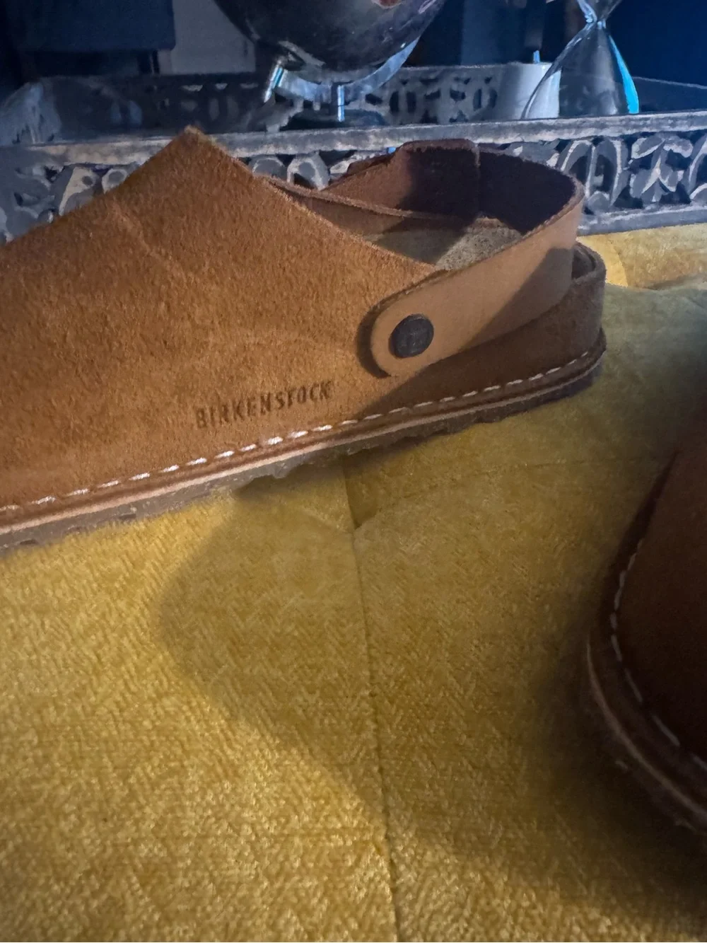 Birkenstock Lutry Premium Suede Mule - Mink Brown, Unisex 9 Men / 11 Women